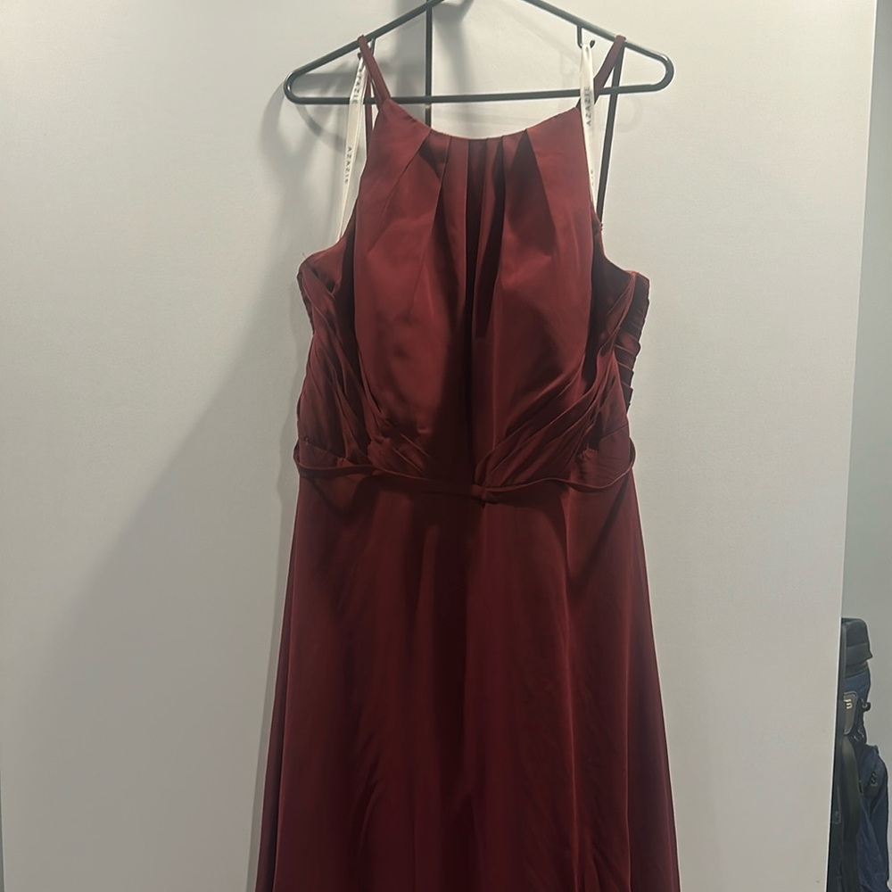 Azazie Melinda bridesmaid dress in Cabernet